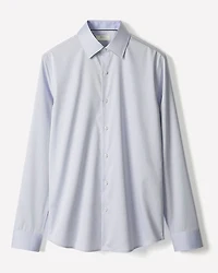 Tailored-Fit Denim-Like Dress Shirt