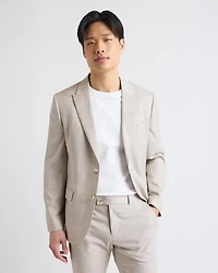 Slim-Fit Stone Suit Blazer