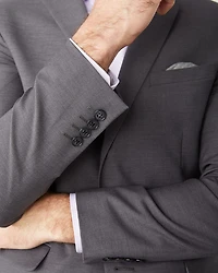 Veston De Complet Essentiel Coupe Étroite En Mélange Laine Noir