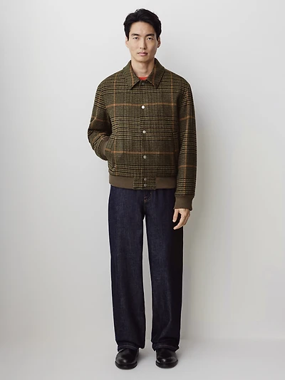 Veste en Laine Carreautée