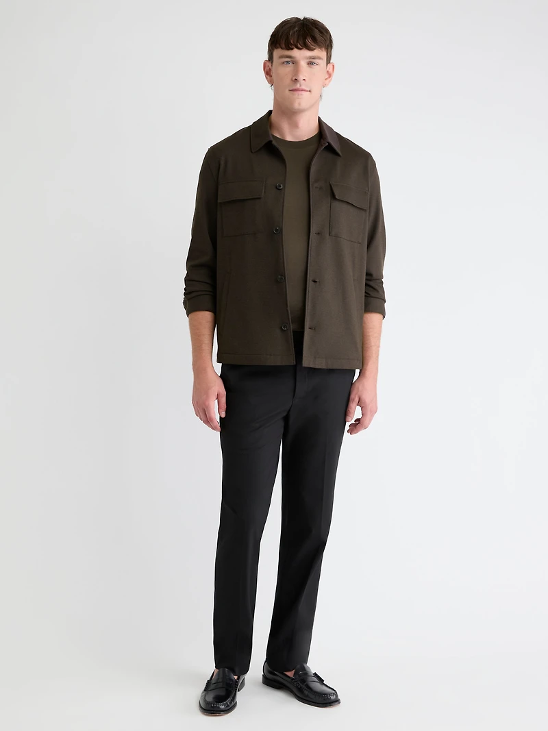 Chocolate Shacket with Chest Pockets