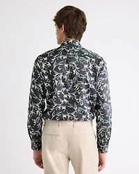 Chemise Habillée à Coupe Ajustée Motif Floral Aquarelle