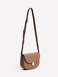 Faux Leather Cross-Body Bag