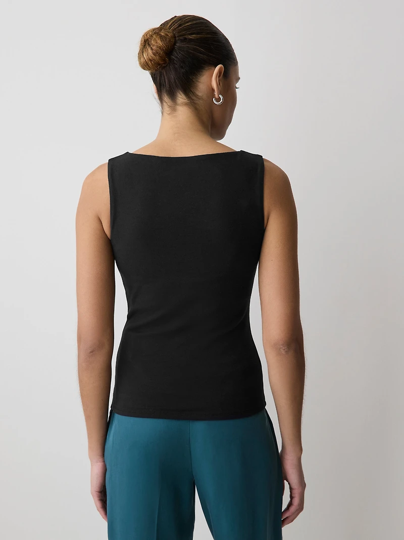 Organic Cotton Boat-Neck Cami