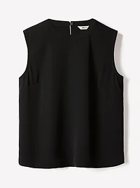 Camisole Satinée à Col Rond