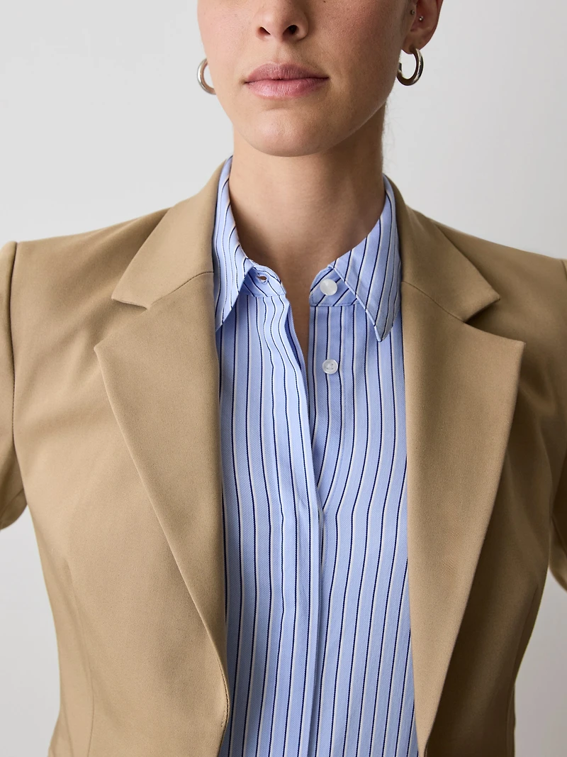 Veston Indispensable Ajusté à Boutonnage Simple