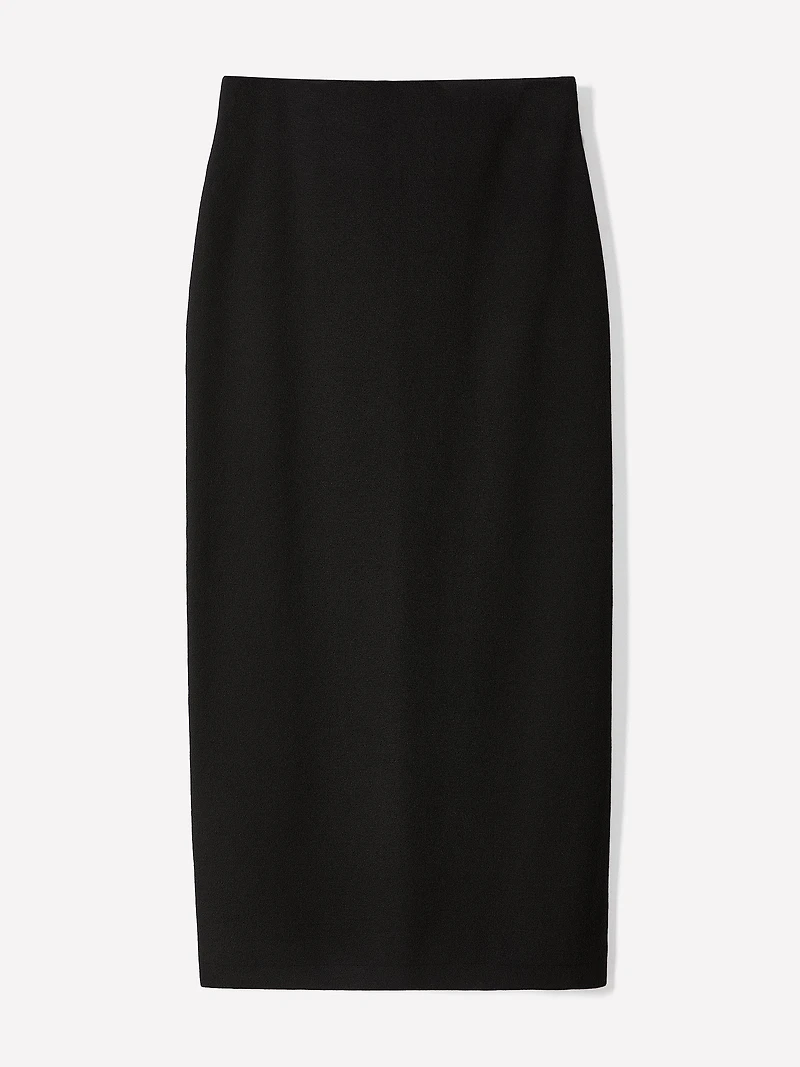 Knitted Pencil Midi Skirt