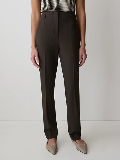 Slim-Leg High-Rise Pant