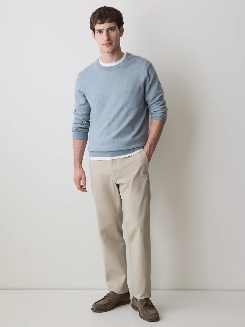 Long-Sleeve Crew-Neck Sweater