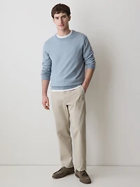 Long-Sleeve Crew-Neck Sweater