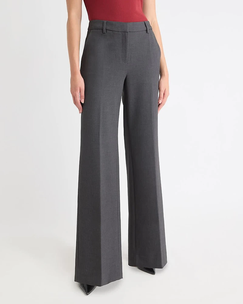 Mid-Rise Wide-Leg Heavy Twill Pant
