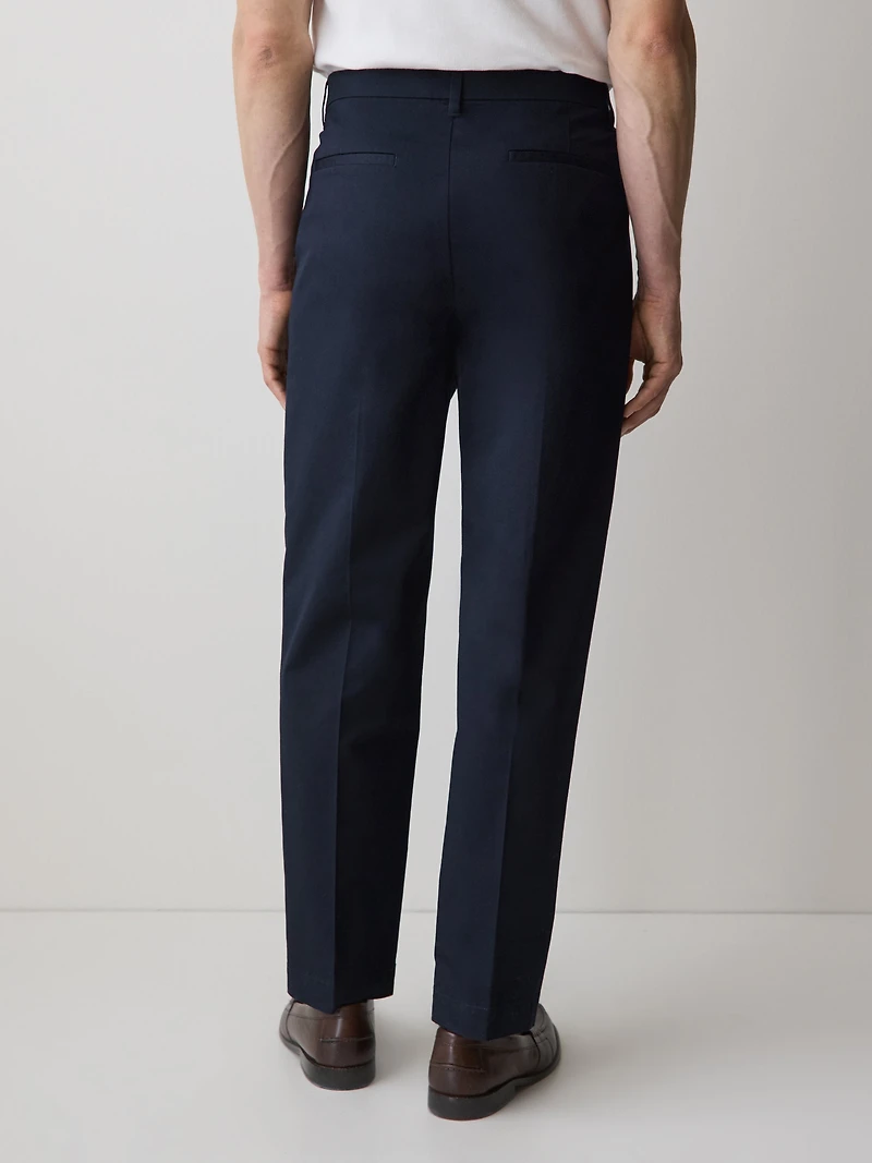 Pantalon Ample Plissé à Jambe Droite