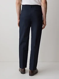 Pantalon Ample Plissé à Jambe Droite