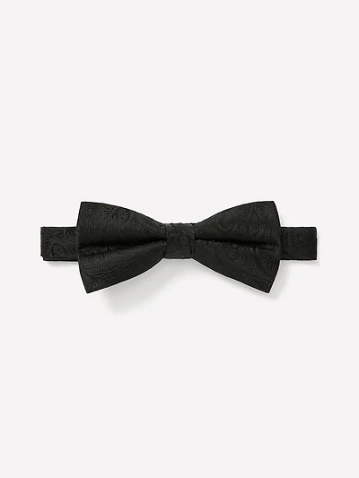 Paisley Black on Black Bow Tie