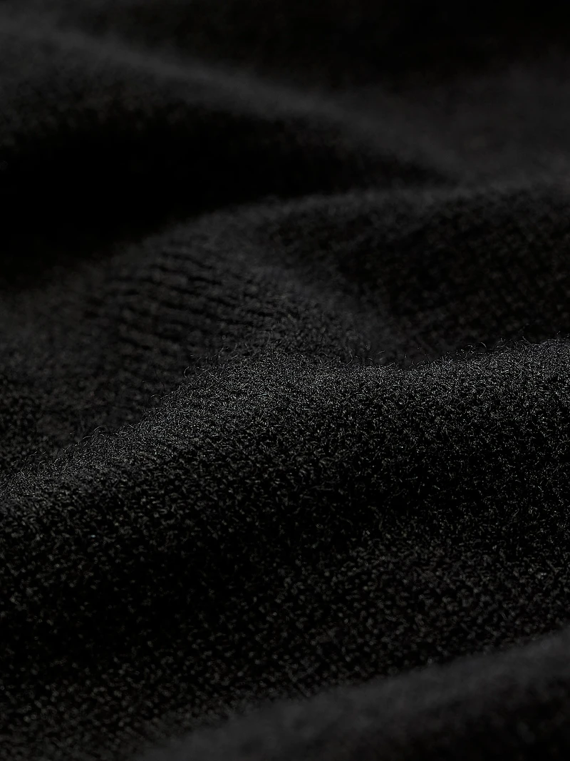 Long-Sleeve Off-the-Shoulder Merino-Wool Sweater
