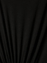 3/4-Sleeve Cowl-Neck Dress with Shirred Waist