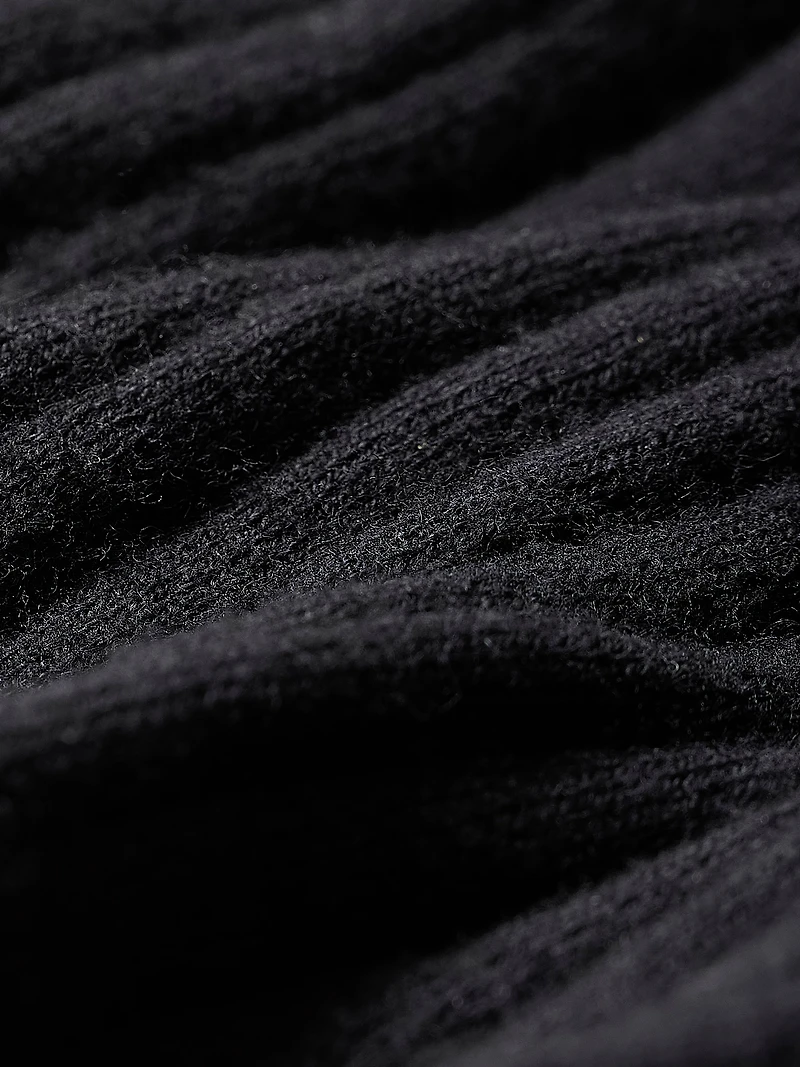 Pull à Manches Longues avec Boutons et Col V