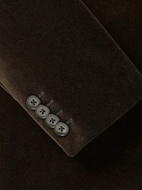 Tailored Fit Velvet Suit Blazer