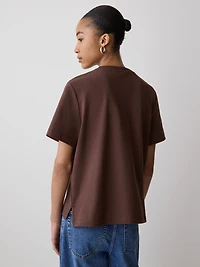 Short-Sleeve Cotton Basic Tee