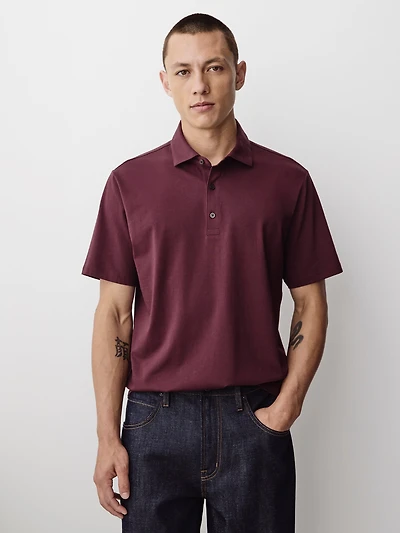 Short-Sleeve Supima (R) Cotton Polo