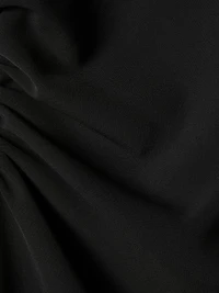 Robe Midi Sans Manches à Col Rond avec Détail Noué