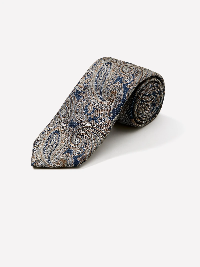Regular Tie with Paisley Pattern