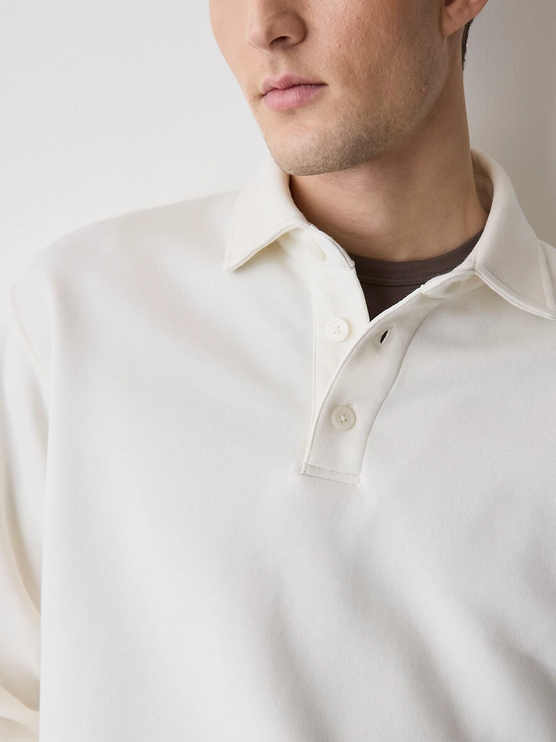 Polo en Molleton à Manches Longues