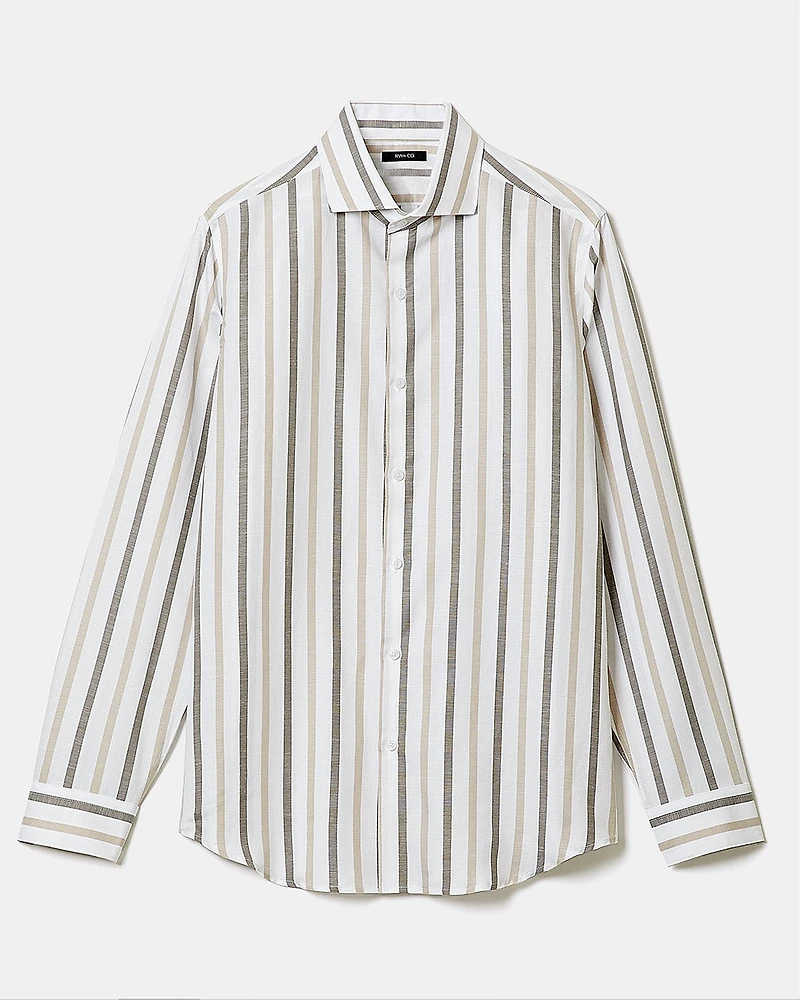 Tailored-Fit Linen Dress Shirt