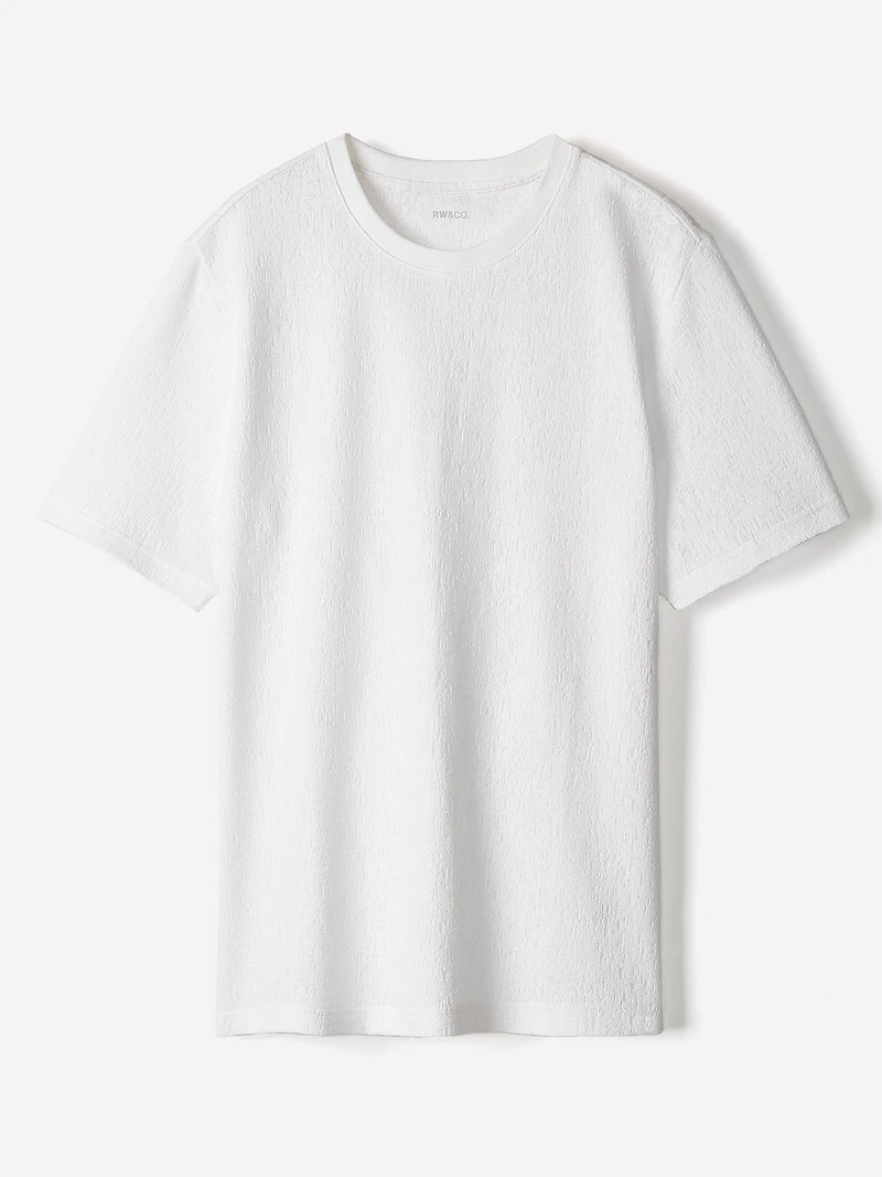 Short-Sleeve Crew-Neck Burnout T-Shirt