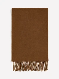 Foulard Uni en Laine avec Franges