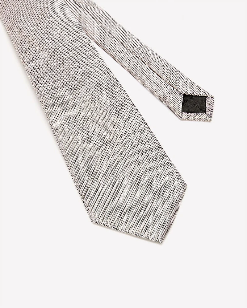 Wide Beige Textured Tie