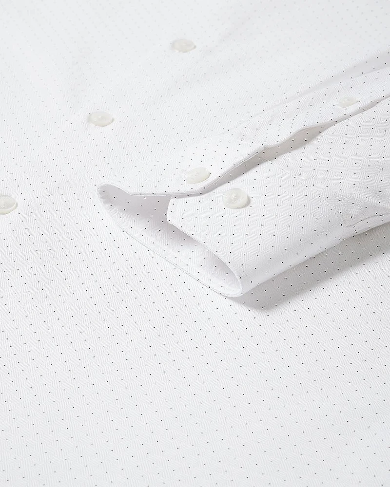 Chemise Habillée à Coupe Régulière Pois