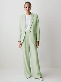 Relaxed-Fit One-Button Blazer