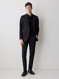 Black Slim Fit E-Tech Suit Pant