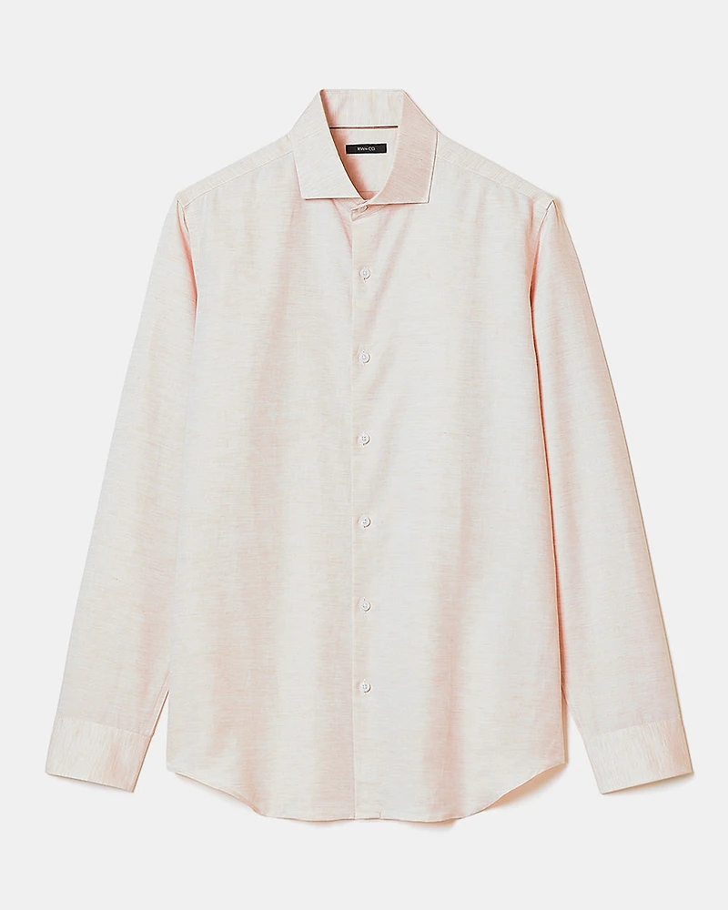 Tailored-Fit Linen Dress Shirt