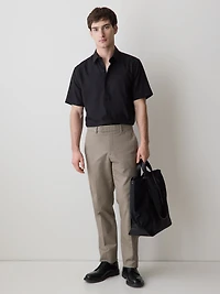 Chemise Habillée Style Tricot à Coupe Étroite Manches Courtes