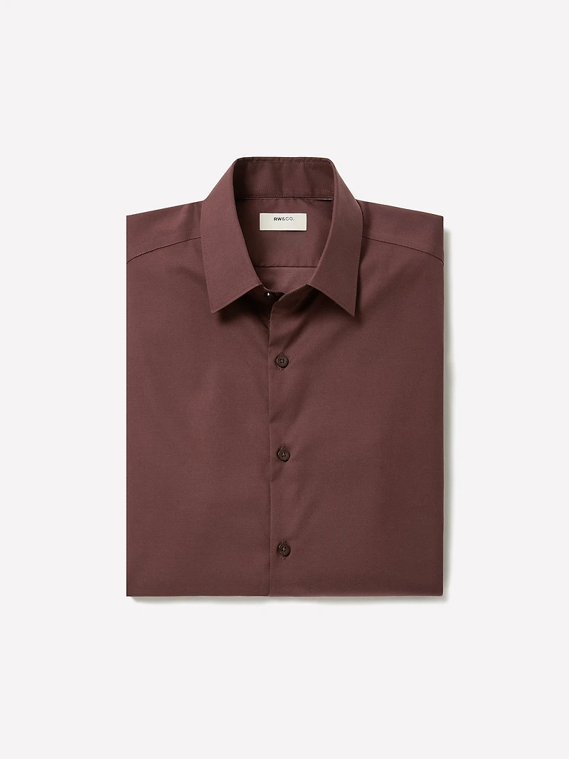 Chemise Habillée Style Denim à Coupe Étrotie