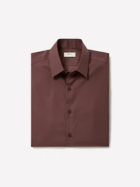 Chemise Habillée Style Denim à Coupe Étrotie