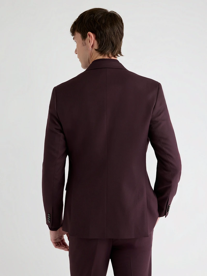 Veston de Complet Figue à Coupe Étroite