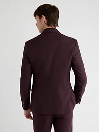 Veston de Complet Figue à Coupe Étroite
