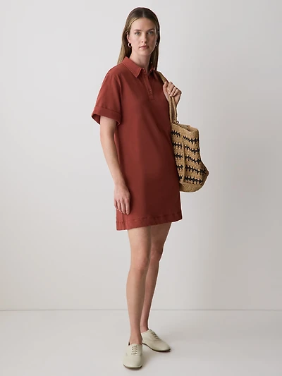 Short-Sleeve Polo Dress