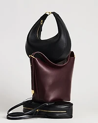 Faux Leather Bucket Bag
