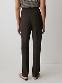 Pantalon Long à Jambe Étroite et Taille Haute