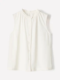 Blouse Boutonnée Sans Manches