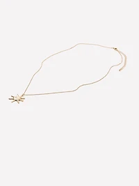 Long Necklace with Sun Pendant
