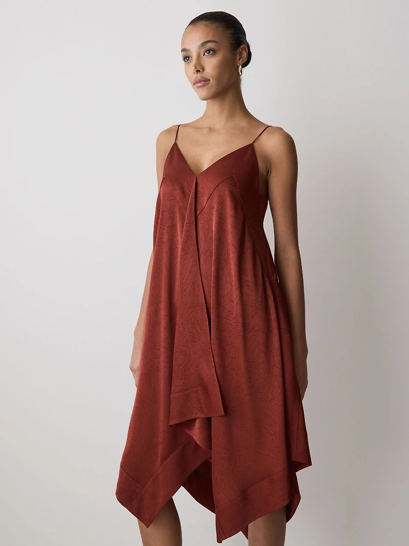 Robe Midi Sans Manches à Col V