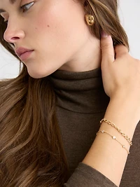 Bracelets Chaînes Dorées - Ensemble de 2