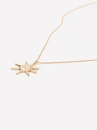Long Necklace with Sun Pendant