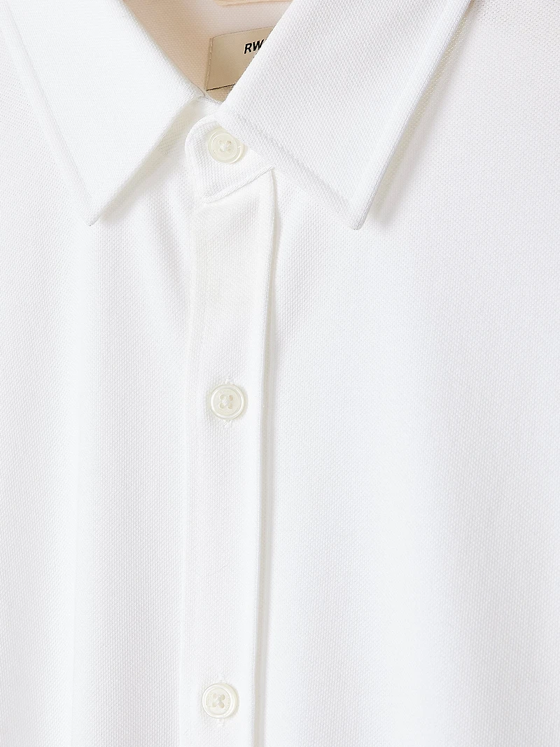 Chemise à Manches Longues en Tricot Piqué