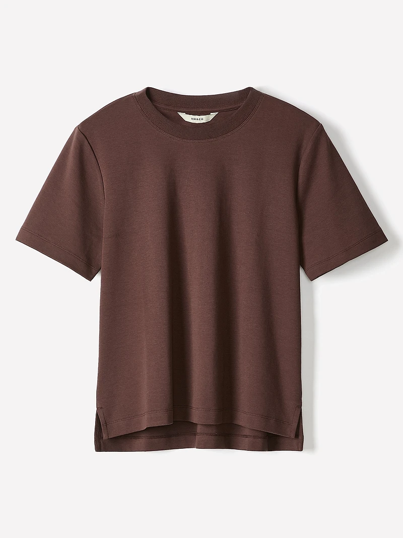 Short-Sleeve Cotton Basic Tee